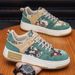 Spring New Breathable Men's Trend Versatile Little White Thick Sole Sports And Casual Board Dad Shoes_vogvips.com