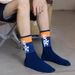 5/10/20 Pairs Men Color Blocked Round Neck Mid Tube Sweat Wicking Breathable All Season Basketball Sports Casual Socks_vogvips.com