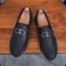 SHLIANG Brand Men Loafers Leather Casual Shoes Men Flats Lightweight Driving Boat Shoes Male Footwear X0043_vogvips.com