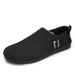 Euro Step Four Seasons Youth Slip-On Casual Low-Top Solid Color One-Piece Lazy Shoes Men's Outdoor Loafers_vogvips.com