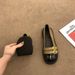 Mary Jane Women's New Retro British Style Small Leather Versatile Flat Bottom French Casual Single Shoes_vogvips.com