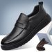 Men's Shoes Spring New Casual Soft Sole Driving Loafers Men's British Style Slip On Casual Leather Shoes_vogvips.com