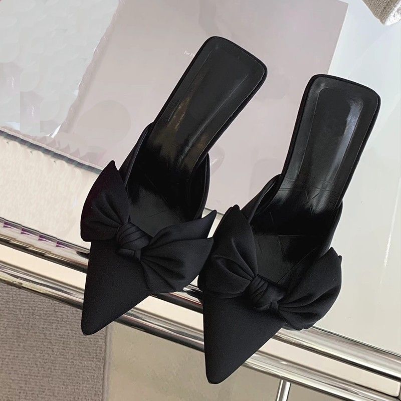 Spring And Autumn 26 New Style Bag Head Slippers - Women's Pointed Toe Half Slippers_vogvips.com
