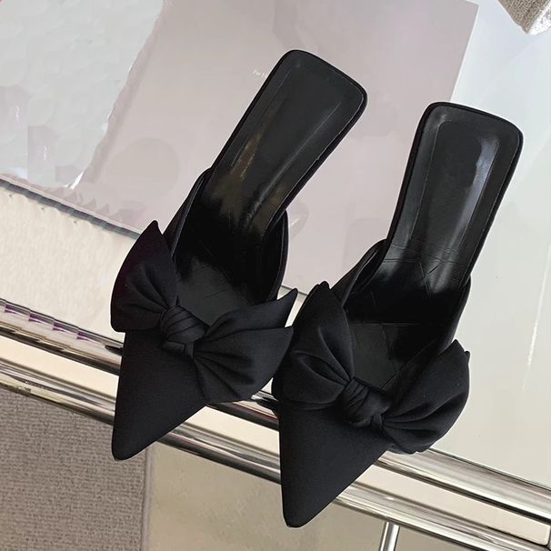 Spring And Autumn 26 New Style Bag Head Slippers - Women's Pointed Toe Half Slippers_vogvips.com