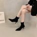 2025 Autumn Winter New Pointed Toe Over-the-Knee Belt Buckle Thin Mid Long Heel High Tube Boots Brown Velvet_vogvips.com