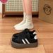 Versatile German Training For Women 2025 New Spring Summer Thick-Soled White Retro Agan Shoes Casual Sports Sneakers_vogvips.com