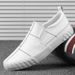 Fashion 2024 Shoes For Men Leather Casual Shoes Spring New Designer Fashion Leisure Slip-on Loafers Flat Shoes_vogvips.com