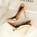 Cross-Border Fashion Pointed Toe Spring And Autumn New Silver High Heels Stiletto Versatile Professional Single Shoes_vogvips.com