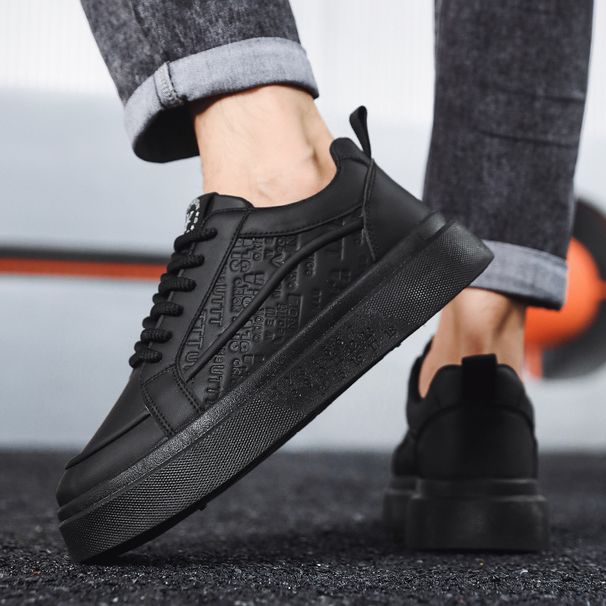 Men's Shoes, Breathable, Trendy, Autumn 2025, Versatile, Casual, New Style, Sneakers, Sports, Thick-soled, Height-increasing, Men's White Sneakers_vogvips.com
