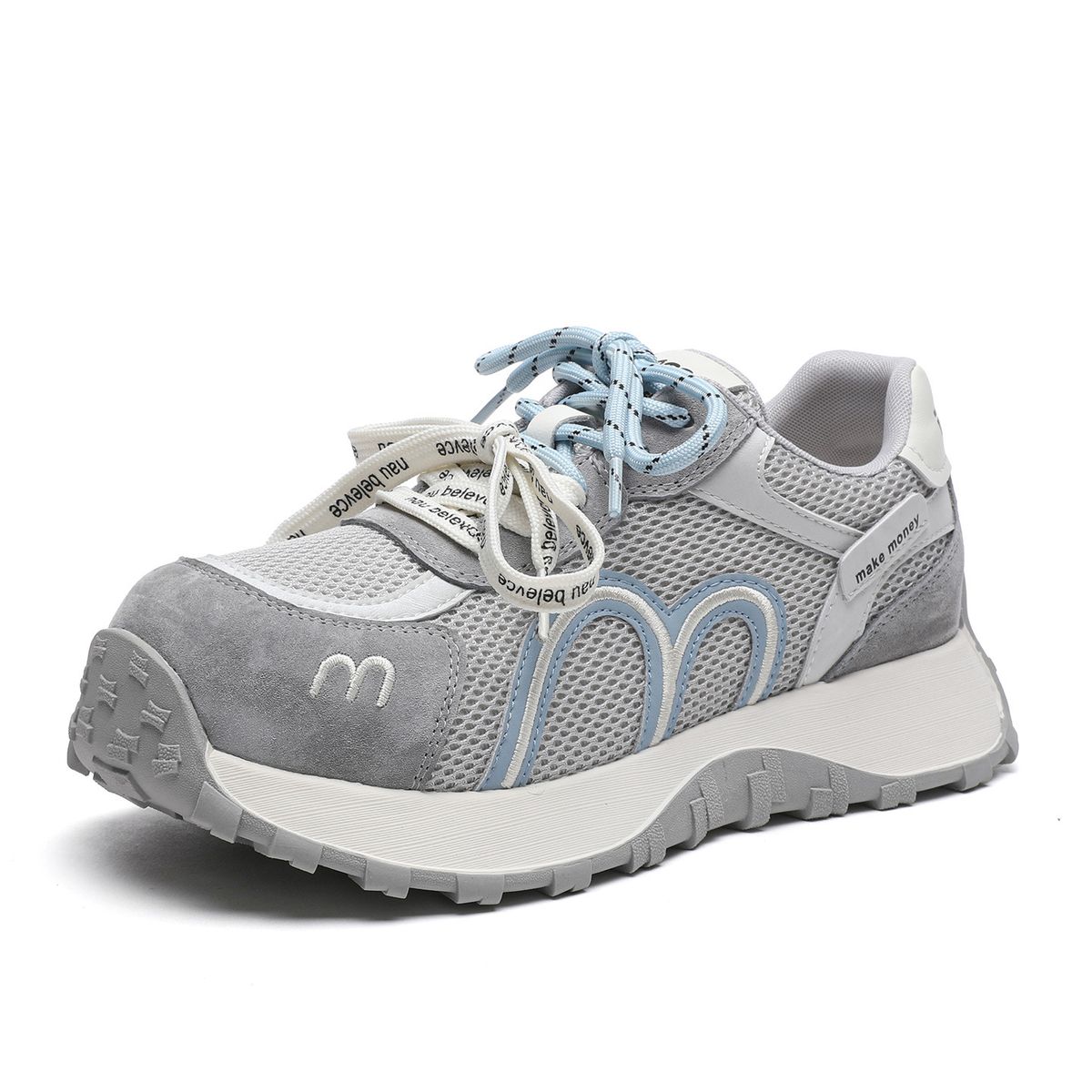 Little Waist Thick-soled Hong Kong-style Casual Sports Shoes For Women 2026 Spring New Style Super Popular Niche Design Dad Shoes_vogvips.com