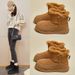 Fleece-Lined High-Top Snow Boots For Women 2025 Winter New Style Student Ins Korean Version Warm Casual Shoes Thick Sole_vogvips.com