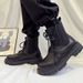 European Warm Series Martin Men British Style Mid-Top Short Boots Autumn Winter Fleece-Lined Black Genuine Leather Work High-Top Ins_vogvips.com