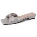 Summer Women Butterfly Knot Square Toe Slippers Fashion Low Heel Slide Ladies Outdoor Party Dress Sandalias 250703_vogvips.com