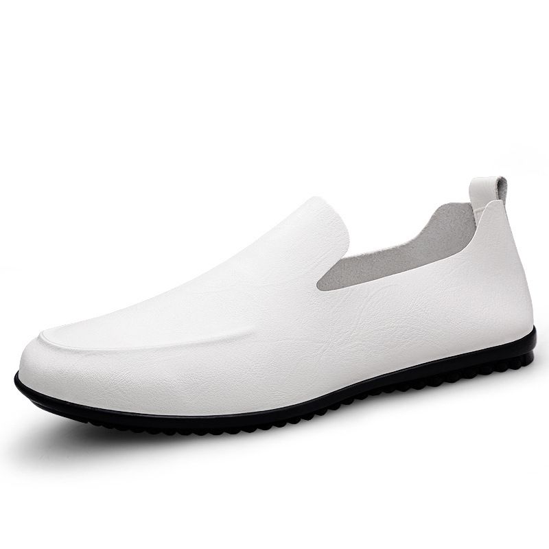 Doudou Shoes Men's Genuine Leather Soft-soled Soft Leather Men's Shoes Overfitting Casual Leather Shoes Driving Loafers_vogvips.com