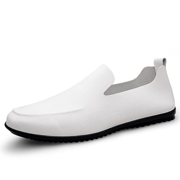 Doudou Shoes Men's Genuine Leather Soft-soled Soft Leather Men's Shoes Overfitting Casual Leather Shoes Driving Loafers_vogvips.com