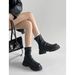 2025 Vintage Short Tube Slouch For Women 2025 Autumn Winter New Fashion Versatile Slimming Casual Melad Non-Slip Martin Boots_vogvips.com