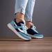 Spliced lace-up flat low casual sports shoes_vogvips.com