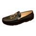 Luxury Footwear Loafers For Men, "Little Bee" Beanie Desshoesner Casual Shoes, Slip-On Men's Leather Shoes_vogvips.com