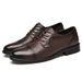 Euro Step Autumn New Top Layer Cowhide Business Casual Soft Sole Men's Leather British Style Brogue Wedding Shoes_vogvips.com