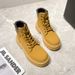 Big Yellow For Children New Autumn Trendy Cool Women's Shoes Stylish Versatile Martin Casual Short Boots_vogvips.com