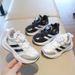 Children's Sports 2026 Spring And Autumn Boys' White With Rotating Buttons Girls' Running Soft Sole Baby Casual Shoes_vogvips.com