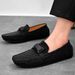 Men's Bean Shoes Business Casual Leather Shoes Slip-on Loafers Men's Shoes_vogvips.com