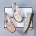 New Hollow Comfortable Soft Sole Non-slip Mother Shoes Flat Doudou Shoes_vogvips.com
