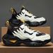 Euro Step 2025 New Summer Breathable Men's Sports Casual Internet Celebrity Height-Increasing Running Black Dad Trendy Shoes_vogvips.com