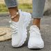 Shoes Hot Selling Cross Border Large Size Women's Shoes With Soft Soles, No Fatigue, Flying Woven Shoes, Casual Sports Shoes, Running Shoes_vogvips.com