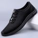 Casual Thin Leather Soft Sole Lace-up Men's Casual Shoes Work Men's Shoes_vogvips.com