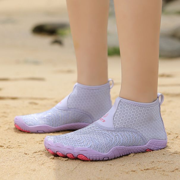 Athletic Shoes Mid Cut Anti Mud Beach Shoes Thick Soled Anti Cutting River Tracing Shoes Summer Breathable Wading Shoes Quick Drying Amphibious Shoes_vogvips.com