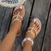 Station Summer New V Brand Rivet Flat Sandals Women's Toe Clip Slippers Vacation Beach Non-Slip Jelly Shoes_vogvips.com
