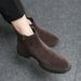 European Warm Series Zipper Martin For Men, Mid-Cut Suede Sheepskin British Style Boots, Short Boots With Thick Sole And High Top_vogvips.com