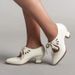 Cross-Border Foreign Trade Plus Size Fashion Single 2024 Hot-Selling Square Heel Lace-Up Small Leather Women's_vogvips.com