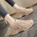 Platform Dad Shoes Women's Versatile Sports Shoes Female Student Tide Casual Shoes Women_vogvips.com