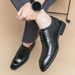 Euro Step New Leather Brogue British Style Casual Business Formal Breathable Derby Wedding Groom Office Men's Shoes_vogvips.com