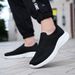 Men's sneakers fly woven breathable mesh top slip-on_vogvips.com