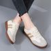 Women Shoes Fashion Casual Flats Vulcanize Shoes Ladies Outdoor Walking Sneakers Women Comfortable Classical Shoes Black White_vogvips.com