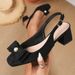 Cross-border Foreign Trade Women's Shallow-cut Shoes 2026 New Model Pointed-toe Sandals Comfortable Slip-on Bowknot_vogvips.com