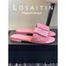2026 New 2 Small Fragrance Version High Style Woven Flat For Women, One-Strap Slippers, Women's Knitted Cotton Outdoor Open-To Women, Slippers,_vogvips.com