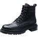 European Warm Series Genuine British Style Martin High-top Shoes Soft Leather Cowhide Men's Motorcycle Military Fleece-lined Work Boots_vogvips.com