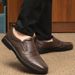 Leather Shoes Men's Casual Men's Shoes Men's Gouging Leather Shoes Dad Work Layer Leather_vogvips.com
