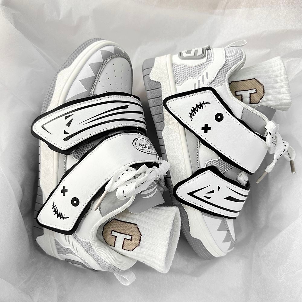 Trendy Chinese-style Ultra-light Loafers Men, Ulzzang Versatile Niche Couple Casual Sports Sneakers For Campus Fashion_vogvips.com