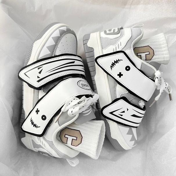 Trendy Chinese-style Ultra-light Loafers Men, Ulzzang Versatile Niche Couple Casual Sports Sneakers For Campus Fashion_vogvips.com