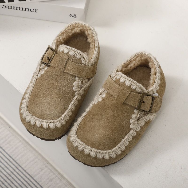 Children's Shoes Winter New Style Girls' Casual Warm Cotton Shoes Princess Soft Soled Children's Shoes_vogvips.com