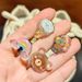 Kids Shoe Charms - Glitter Princess & Ice Cream Bunny Decor With Rainbow Clips (Detachable Shoe Accessories For Girls)_vogvips.com
