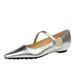 3683-7K92 High-end Straight Strap Single Shoe, Light Luxury Pointed Toe Wedge Low Heel, Metal Decorative High Heels_vogvips.com