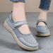 Women's Shoes Velcro Casual Shoes Soft-soled Feet Middle-aged And Elderly Mother Shoes Mesh Surface Breathable And Not Stuffy Feet Single Shoes_vogvips.com