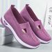 Women's Slip-On Casual Shoes Breathable Comfortable Soft Sole Easy to Walk in Versatile Spring Style for Middle-Aged And Elderly Mothers_vogvips.com