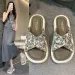 Thick For Women's Outdoor Wear 2026 Summer New Cross Shaped Soft Soled Fashionable Cool Slippers_vogvips.com